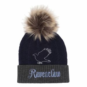 Harry Potter Bommelmütze Blau Unisex Ravenclaw House Fur Beanie Pom Einheitsgröße