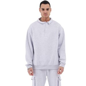 Herren Pullover Shirt Oversize Fit Sweatshirt (XL) Grau