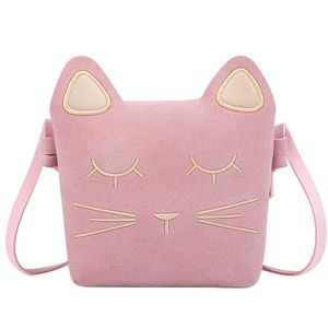 Kinder Umhängetasche Mädchen, Katze CrossBody Messenger Bag, Prinzessin Mini Handtasche, Kunstleder Süße kleine Mädchen Taschen