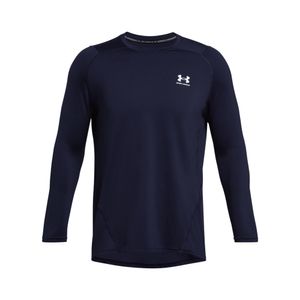 UNDER ARMOUR UA HG ARMOUR FITTED LS Midnight Navy / White L