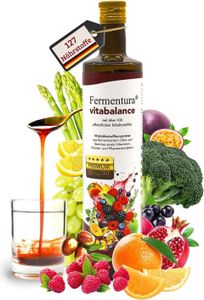 Fermentura Vitabalance 750ml Mikronährstoffkonzentrat Vitalnährstoffkonzentrat | mit Vitaminen, Mineralien, Zink & Kräutern | Fit fürs Leben & Immunsystem Stärken | Vegan, 1 Monat Vorrat
