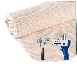 Základní podkladová tkanina, materiál pro tkaní koberců, tkanina pro vyšívání koberců, béžová, 1,5mx4m