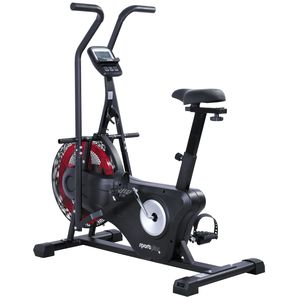 SportPlus I Air Bike I Indoor Heimtrainer Fahrrad für Fitness, stufenloser Widerstand, Fanbike, SP-FB-2000