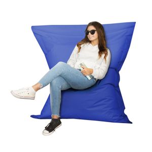 Outdoor Indoor Sitzsack EPS XXL Puff Relax-Sessel Sitzkissen Bodenkissen Bean Bag 350L Blau