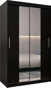 Kleiderschrank, Schiebetürenschrank Schlafzimmer, Schrank mit Spiegel TOKYO 1 120 cm