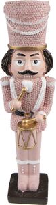 Clayre & Eef Figur Nussknacker 16 cm Rosa Polyresin