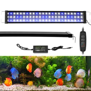 SWANEW 36W LED Aquarium mit timer Beleuchtung Aufsetzleuchte Wasserfest ,70-90cm