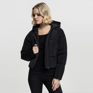 Dámská zimní bunda Urban Classics Ladies Hooded Oversized Puffer Jacket black - L