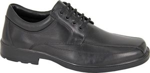 Roamers - Pánska obuv, kožená DF2373 (47 EU) (Black)