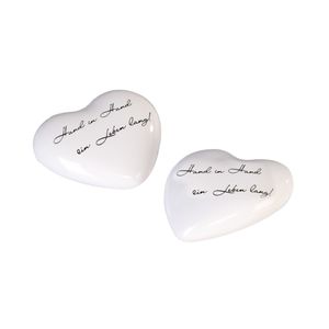 Casablanca Herz "Hand in Hand ein Leben lang" Tischdeko Hochzeit Geschenk 96743