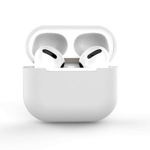 Puzdro pre AirPods 3 silikónové mäkké puzdro na slúchadlá biele (puzdro C)