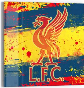 DEQOART Glasbild Echtglas 50x50 cm 'Wappen FC Liverpool' Wandbild Bild modern Deko DEQOART Glasbild Echtglas 50x50 cm 'Wappen FC Liverpool' Wandbild Bild modern Deko