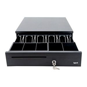 iggual Iron-3, Manual & automatic cash drawer, Metall, Schwarz, 420 mm, 12 V, 410 mm