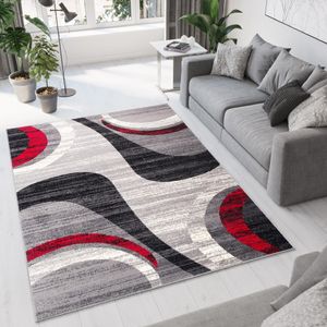 Koberec Obývací pokoj Ložnice Krátký vlas Moderní design Šedá krémová Moderní pruhy Vlny Roztavené Rozmazané Jídelna  220 x 300 cm