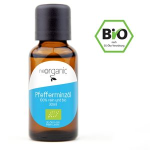 NeoOrganic BIO Pfefferminzöl - 100% naturreines ätherisches Öl – 30ml