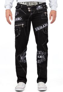 Kosmo Lupo Herren Jeans BA-KM051-1 Schwarz W31/L32