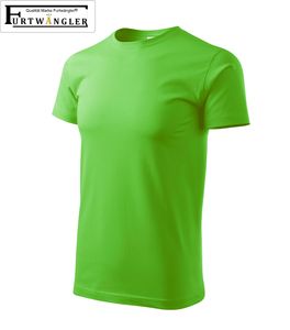 T-Shirt apfelgrün Kindershirt Größe 110 / 4 Jahre Furtwängler Basic 160g/m² verstärkte Schulterpartie