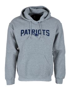 NFL Football Hoodie Kapuzenpullover New England Patriots Sweatshirt grau Gr. M Default Title