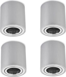 Sweet LED Aufbaustrahler GU10 aus Aluminium rund Decken Aufbauspot 4er