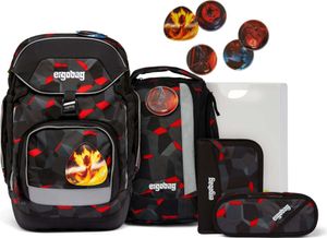 ergobag Schulranzen Pack-Set 6-teilig TaekBärdo schwarz