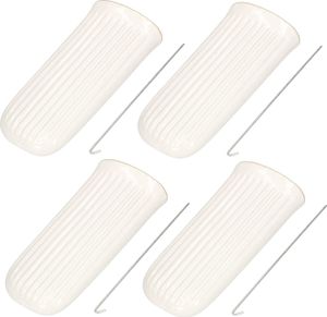 KOTARBAU® Zestaw 4 ceramicznych parowników wody Glat 0.5 do zawieszenia na grzejnikach