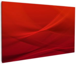 Wallario Premium Leinwandbild Abstrakte rotes Muster - roter Stoff in Größe 60 x 90 cm