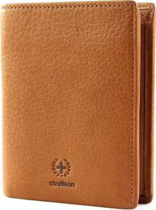Strellson Herren Geldbörse, echtes Leder - Blackwall Jorge Billfold V8, 10x13x2cm (HxBxT) Braun
