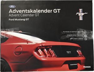 FRANZIS 55111 - Ford Mustang GT Adventskalender race red, Modellbausatz