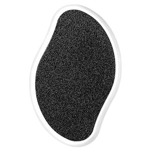 2in3 Nano Glas Hornhautentferner Hochwirksame Hornhautfeile,(White + black frosted craft foot grinder)