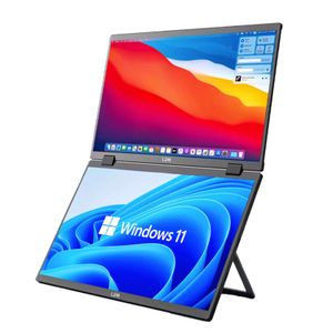Lipa HDR-72 Dual Portable Monitor Full HD - Prenosný monitor - Ultrawide monitor - Skladací monitor - Externý monitor - Aj pre Windows a MacOS