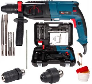 Schlagbohrmaschine 2600W mit Koffer und Zubehör Bohrmaschine Schlagbohrer SDS+