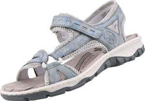 Rieker Damen Trekking Sandale 68879, Größe:40 EU, Farbe:Blau