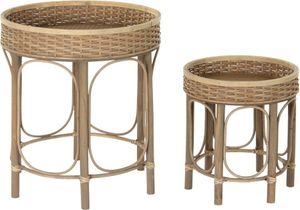 DKD Home Decor bočný stolík 8424001811281 49 x 49 x 55 cm prírodný