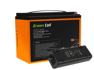 Green Cell® LiFePO4 Akku (38Ah 12.8V 486Wh) Lithium-Eisen-Phosphat Batterie 12V Photovoltaikanlage BMS für Reisemobil Wohnmobil Caravan Boat Boot Golf Trolley Solar Solarbatterie Kinderfahrzeuge