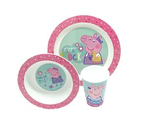 Peppa Wutz Kinder Geschirr Kindergeschirr 3er Set