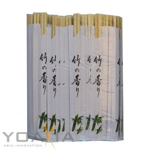 [ 100 Paar ] Einmal Essstäbchen aus Bambus 21cm einzeln verpackt  Einweg Essstäbchen