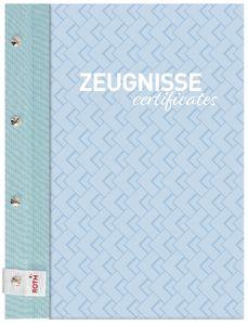 ROTH Zeugnismappe Pattern mit Buchschrauben "Swimming Pool" inkl. 12 PP-Hüllen