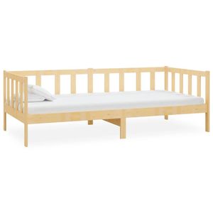 vidaXL Denná posteľ z borovicového masívu 90x200 cm