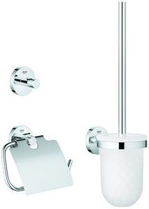 Grohe WC-Set 3 in 1 ESSENTIALS Glas/Metall chrom 40407001