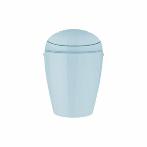 Koziol Schwingdeckeleimer Del XS, Mülleimer, Kunststoff, Recycled Blue, 2 L, 1400126