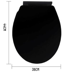 Universal-Standard-Kunststoff-Toilettensitzbezug Super Resistant 44X36Cm Farbe Schwarz
