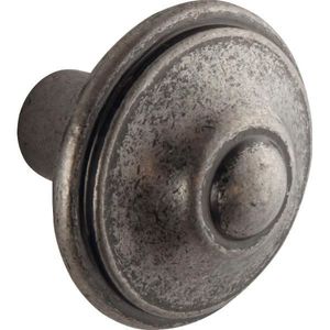 Knopf Flores ø 31 mm, Tiefe 29 mm, ZN zinnfärbig