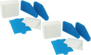 vhbw Filter-Set kompatibel mit Thomas Aqua+ Multi Clean X8 Parquet, Cat & Dog XT, Lorelea XT, Aqua+ Pet & Family, Mistral XS Staubsauger - 10x Filter