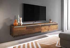 Minio, TV-Lowboard "DONNA", TV-Schrank, 180cm, stehend, hängend, Oldwood Farbe
