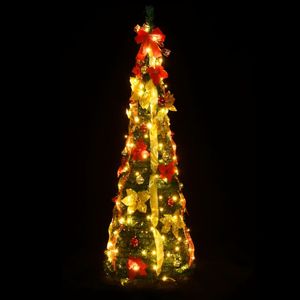 vidaXL Pop-Up-Weihnachtsbaum Künstlich 150 LEDs Grün 180 cm