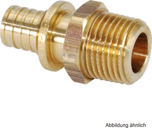 REHAU RAUTITAN NEU Übergang RX+, AG 20 mm x 1/2" AG, Rotguss bleifrei 14563141001