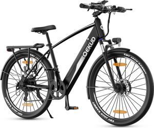 27,5'' E-Bike, Elektrofahrrad Trekkingrad e-City Citybike Fahrrad 27M204 mit 36V 12,5Ah Lithium Batterie für große Reichweite Schwarz 27,5'' E-Bike, Elektrofahrrad Trekkingrad e-City Citybike Fahrrad 27M204 mit 36V 12,5Ah Lithium Batterie für große Reichweite Schwarz