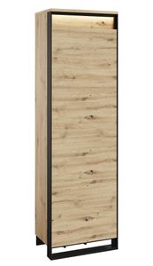 Kleiderschrank Quant QG-01 Dielenschrank 60x200x40 cm Artisan Eiche Schrank Loft