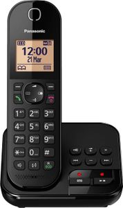 Panasonic Festnetztelefon KX-TGC420, Anrufbeantworter, Farbe: Schwarz