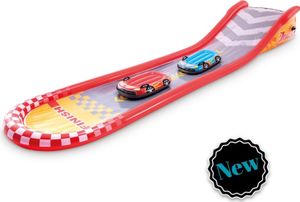 Intex 57167NP Šmykľavka "Racing Fun" Šmykľavka s detským bazénom (561x119x76cm) Špliechanie vo vode